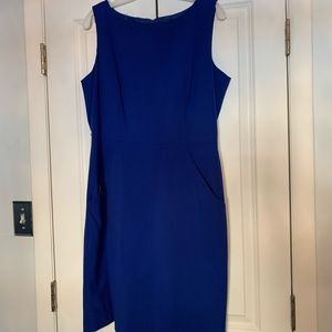 👗Calvin Klein cobalt blue sleeveless dress